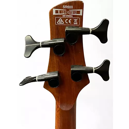 Used Ibanez SR600 Natural Electric Bass Guitar Natural