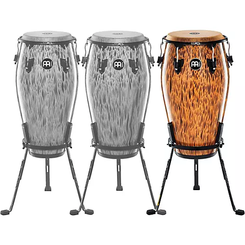MEINL 30th Anniversary Edition Marathon Classic Series Conga with Steely II Stand Leopard Burl 11.75