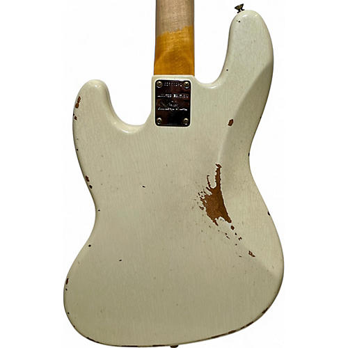 Used Fender CUSTOM SHOP 1960 JAZZ BASS Olympic White Electric Bass Guitar Olympic White