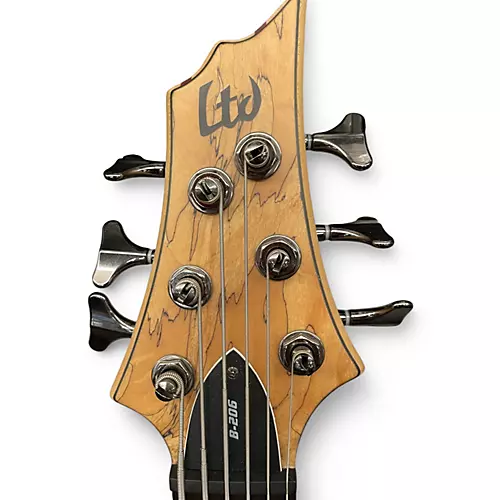 Used 2015 ESP LTD B206SM 6 String Worn Natural Electric Bass Guitar Worn Natural