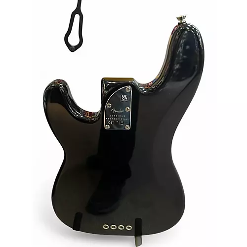 Used 2023 Fender American Professional II Precision Bass Black Electric Bass Guitar Black