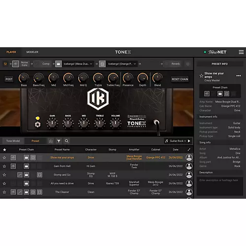 IK Multimedia TONEX MAX Software Plug-in