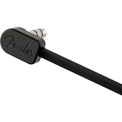 Fender Blockchain Straight to Angle Stereo Patch Cable 16 in. Black