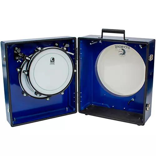 Toca KickBoxx Pro Suitcase Drum Set Cobalt Blue