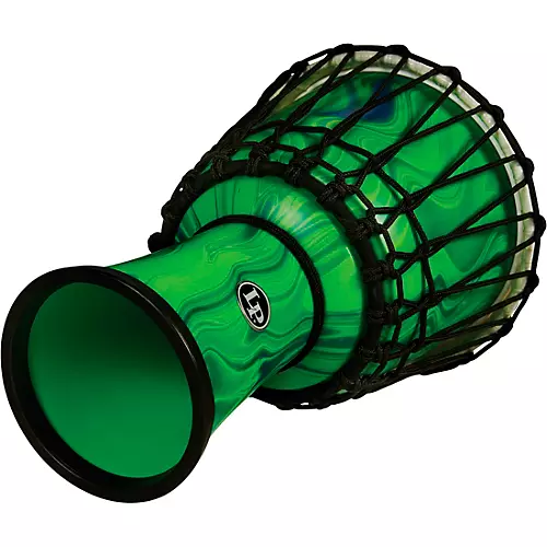 LP World Rope-Tuned Circle Djembe, 7 in. Blue Marble