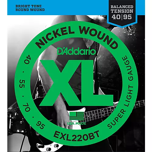 D'Addario EXL220BT Balanced Tension 40-95 Long Scale Electric Bass String Set