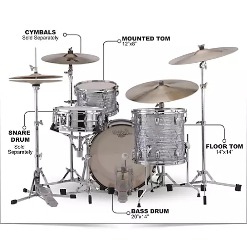 Ludwig Classic Maple 3-Piece Downbeat Shell Pack With 20