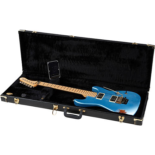 Friedman Cali Aged Electric Guitar Double Burst Metallic Blue over 3 Tone Burst