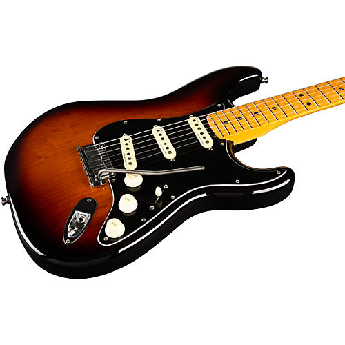 Fender American Ultra Luxe Stratocaster Maple Fingerboard Electric Guitar Plasma Red Burst