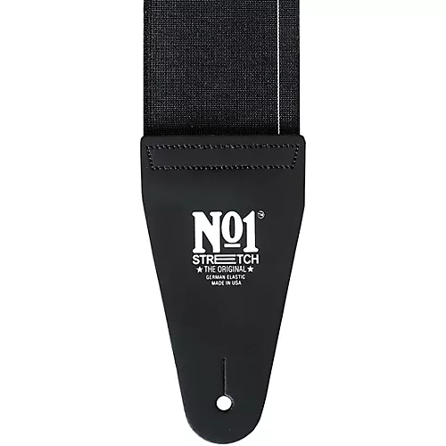 No1 Stretch Strap No1 Elastic Guitar Strap Black Extra Large