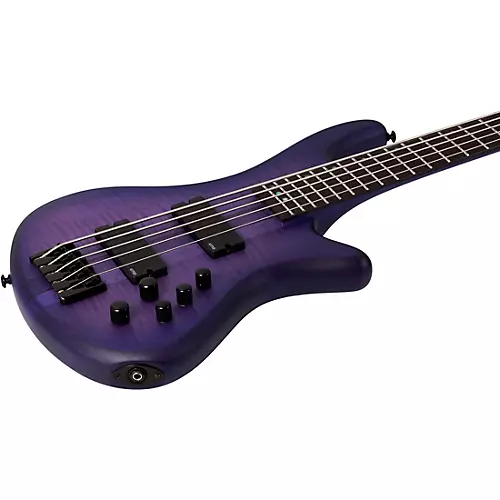Schecter Guitar Research Limited-Edition Stiletto Studio-5 5-String Bass Transparent Purple Burst