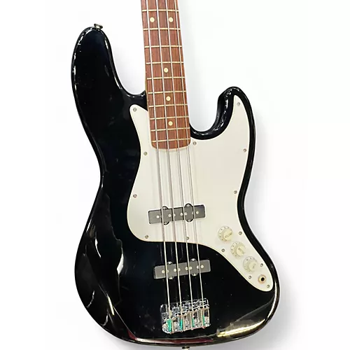 Used Fender Standard Jazz Bass Black Electric Bass Guitar Black