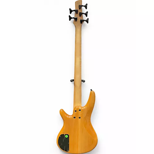 Used Ibanez SR405 5 String Natural Electric Bass Guitar Natural