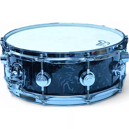Used DW 5X14 Collector's Series Snare BLACK VELVET Drum BLACK VELVET 8