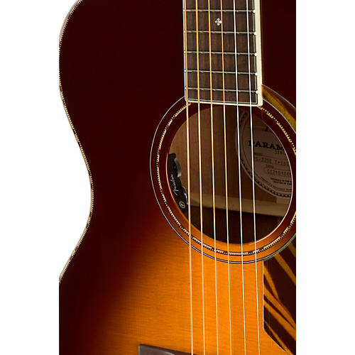 Fender Paramount PO-220E Orchestra Acoustic-Electric Guitar Aged Cognac Burst