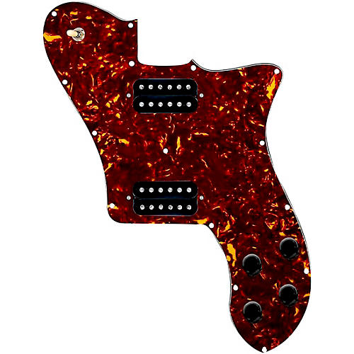 920D Custom Loaded Pickguard for '72 Deluxe Telecaster with Uncovered Smoothies Humbuckers White Pearl