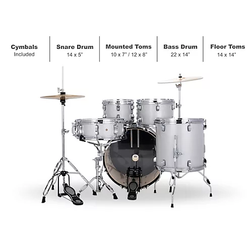 Ludwig Accent 5-Piece Drum Kit With 20