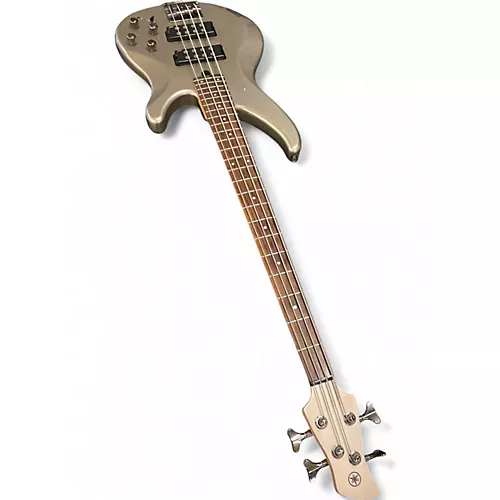 Used Yamaha TRBX304 Silver Electric Bass Guitar Silver