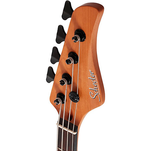 Schecter Guitar Research C-4 Standard Electric Bass Guitar Tobacco Burl