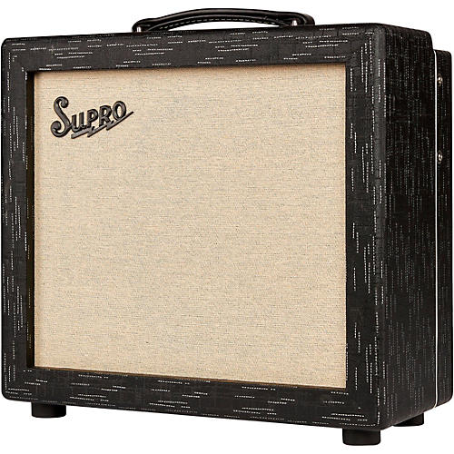 Supro 1612RT Amulet 15W 1x10 Tube Guitar Amp Black Scandia