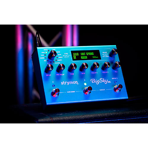 Strymon BigSky MX Reverb Workstation Effects Pedal Blue