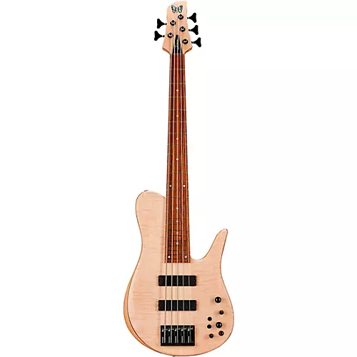 Fodera Guitars Imperial 5 Select Natural 5-String Electric Bass Flame Maple