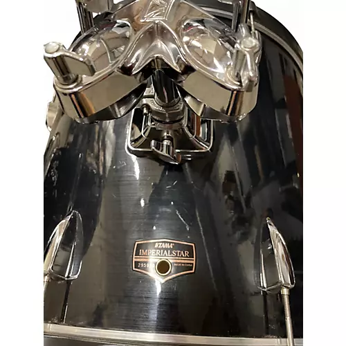 Used TAMA 4 Piece Imperialstar Hairline Black Drum Kit Hairline Black