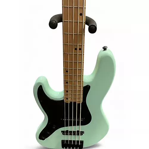 Used Schecter Guitar Research J-5 5-String with Maple Fretboard Seafoam Green Electric Bass Guitar Seafoam Green