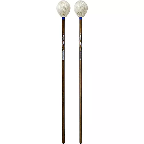 Innovative Percussion Ivan Trevino Walnut Stained Birch Marimba Mallets Medium Dark White Yarn
