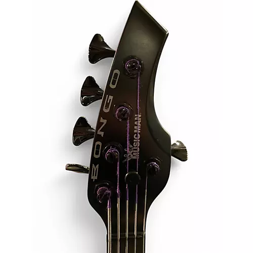 Used 2018 Ernie Ball Music Man Bongo 5 HH Stealth Black Electric Bass Guitar Stealth Black