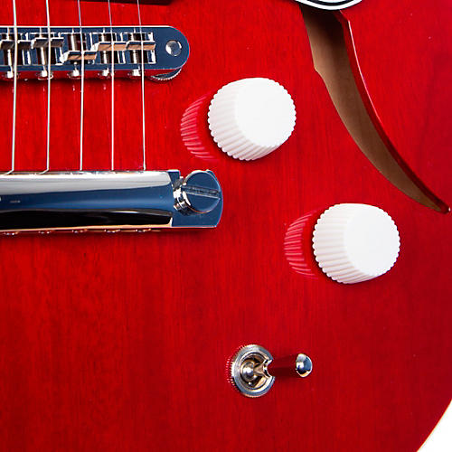 Harmony Comet Semi-Hollow Electric Guitar Trans Red