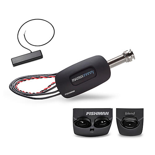 Fishman PowerTap Infinity - Body Sensor with Undersaddle Pickup Narrow Format Black Narrow Split