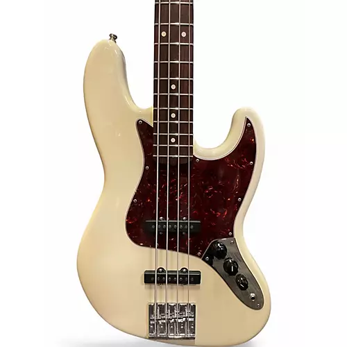 Used 2006 Fender American Hot Rod Jazz Bass With Matching Headstock Classic White Electric Bass Guitar Classic White
