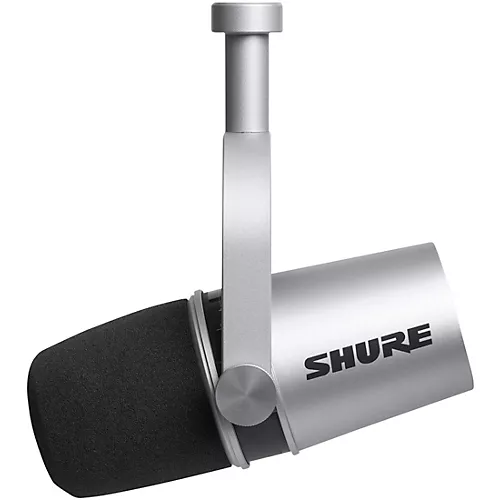 Shure MV7 USB and XLR Dynamic Microphone Silver