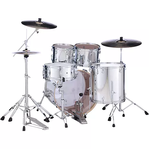 Pearl Export New Fusion 5-Piece Drum Set With Hardware Slipstream white