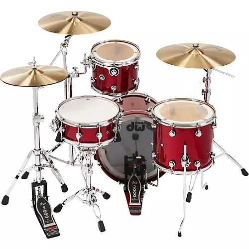 DW DWe Wireless Acoustic-Electronic Convertible 4-Piece Drum Set Bundle With 20