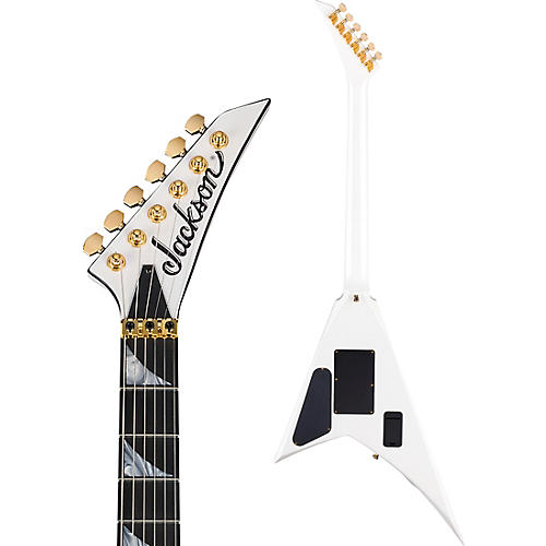 Jackson MJ Series Rhoads RR24-MG Electric Guitar White with Black Pinstripes