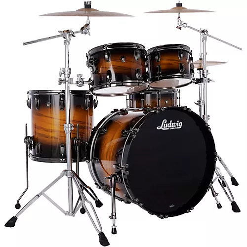 Ludwig Maple Exotic 4-Piece Studio Shell Pack with 22 in. Bass Drum Amethyst Burst