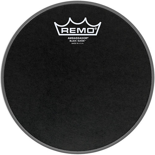 Remo Black Suede Ambassador Batter Drum Head 10 in.