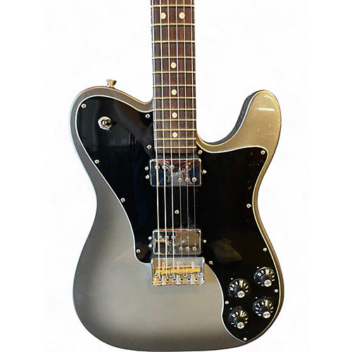 Used Fender American Professional II Telecaster Silver Solid Body Electric Guitar Silver