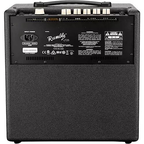 Fender Rumble LT25 25W 1x8 Bass Combo Amp Black