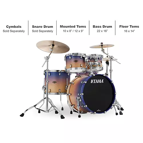 TAMA Starclassic Walnut/Birch 4-Piece Shell Pack With 22