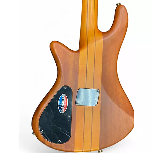 Used Schecter Guitar Research Diamond series Stiletto Studio honey satin Electric Bass Guitar honey satin