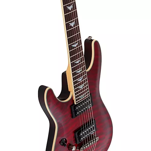 Schecter Guitar Research Omen Extreme-7 Left-Handed Electric Guitar Black Cherry