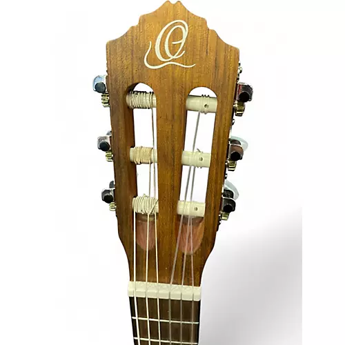 Used Ortega RQ Natural Classical Acoustic Electric Guitar Natural