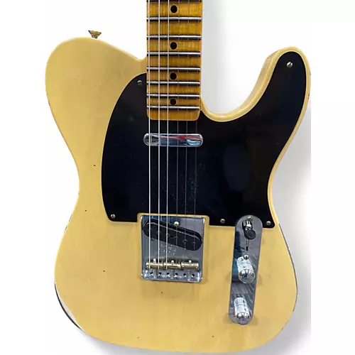 Used 2023 Fender 52' Custom Shop Telecaster Relic Butterscotch Solid Body Electric Guitar Butterscotch