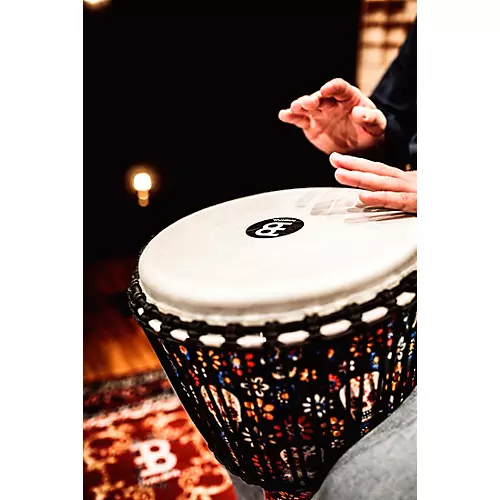 MEINL Travel Series Djembe with Synthetic Head in Day of the Dead Finish 10 in. Day of the Dead