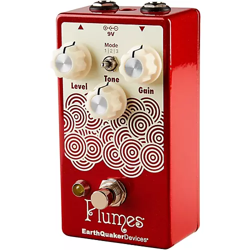 EarthQuaker Devices Plumes Small Signal Shredder Overdrive Effects Pedal Cherry Bomb