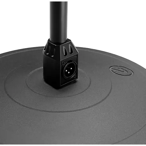 Gravity Stands Microphone Stand With Round Base, XLR Connector and Gooseneck