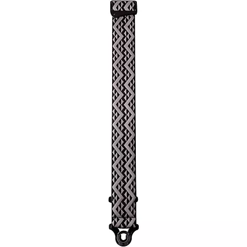 D'Addario Auto Lock Guitar Strap, Black Padded Geometric